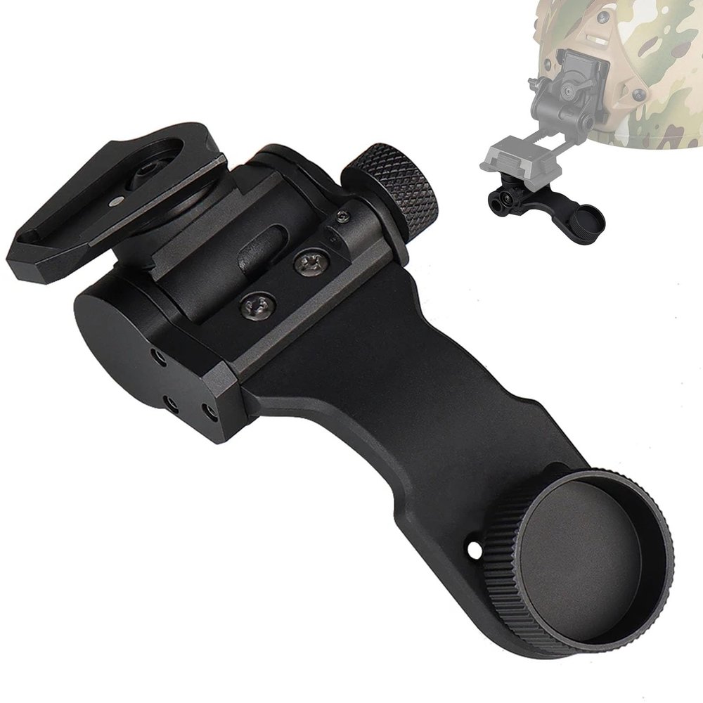 SUZLAZYR PVS 14 J Arm Night Vision Goggles NVG Mount Rhino Mount Dovetail Helmet Mount PVS 14 Night Vision Mount Compatible with All Models of PVS-14