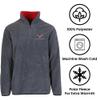 JH Design Mens Chevy Corvette C7 Quarter Zip Fleece Sweatshirt 3 Colors (US, Alpha, Medium, Regular, Regular, Charcoal) view 3