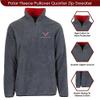 JH Design Mens Chevy Corvette C7 Quarter Zip Fleece Sweatshirt 3 Colors (US, Alpha, Medium, Regular, Regular, Charcoal) view 4
