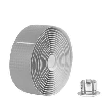 WHAMVOX 1set Carbon Fiber Handlebar Tape Wrap Vibration-Absorbing Non-Slip Cycling Ribbon for Mountain and Road Bikes Lightweight and Silver Design