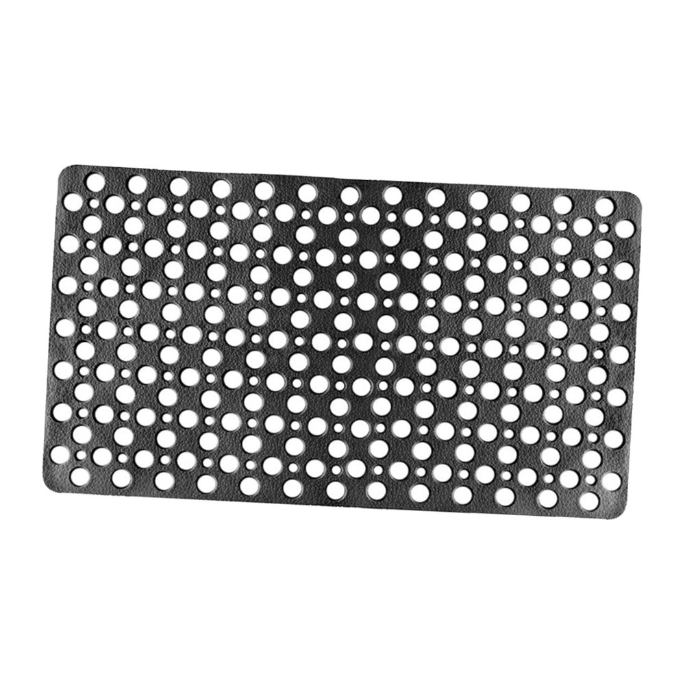BESPORTBLE Bathroom Door Mat Anti-Slip Shower Bath Mat Circle Holes Black Foot Pad Bathroom Accessories