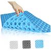 BESPORTBLE Bathroom Door Mat Anti-Slip Shower Bath Mat Circle Holes Black Foot Pad Bathroom Accessories view 2