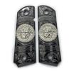 1911 Grips Full-Size Metal Government Grips Ambi Cut Medusa Black Nickel Plated view 1