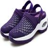 2024 New Air Cushion Orthopedic Slip on Shoes Air Cushion Slip-on Diabetic Walking Shoes for Women Wide Width (Purple, Adult, Women, 5, Numeric Range, US Footwear Size System, 5.5, Wide) view 1