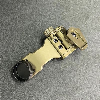 SUZLAZYR Tactical Metal PVS 14 J Arm Mount Night Vision Goggles NVG Mount Dovetail Mount Rhino Mount Compatible with PVS-14 & L4G24 Helmet Mount,Sand