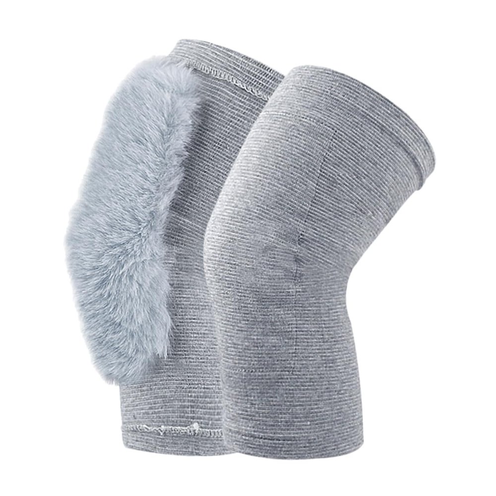 WOFASHPURET 1 Pair Knee Pads to Keep Warm Running Supplies Thermal Knee Pads Warm Knee Wraps for Women Winter Knee Pads Knee Brace Knee Warmer Sleeve Women's Comfortable Knee Sleeve, Grey