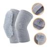 WOFASHPURET 1 Pair Knee Pads to Keep Warm Running Supplies Thermal Knee Pads Warm Knee Wraps for Women Winter Knee Pads Knee Brace Knee Warmer Sleeve Women's Comfortable Knee Sleeve, Grey view 3