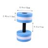 POPETPOP 1pc Aquatic Exercise Dumbbells for Water Aerobics Eva Floating Hand Barbell for Pool Workouts for Resistance Training and Fitness Activities Purple view 3