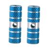 GANAZONO Cylinder Bike Pegs Blue Aluminum Alloy Footpegs for Mountain Biking Durable 1 Pair Easy Installation for Riding view 1