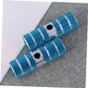 GANAZONO Cylinder Bike Pegs Blue Aluminum Alloy Footpegs for Mountain Biking Durable 1 Pair Easy Installation for Riding view 2