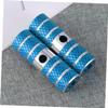 GANAZONO Cylinder Bike Pegs Blue Aluminum Alloy Footpegs for Mountain Biking Durable 1 Pair Easy Installation for Riding view 4