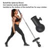 Barbell Rod Attachment, Barbell Handle Sleeve, Metal Spherical Base for Pushing Pressing Rotation Training view 2