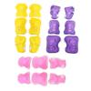 GANAZONO Protective Gear for Boys and Girls 6pcs Elbow Pads Wrist Guards Kneepads Cycle Skateboard Safety Gear Neon Yellow view 1