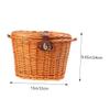 WHAMVOX Bike Wicker Basket with Lid Front Bike Basket for Cruisers for Bicycles Look view 3