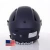 Riddell SpeedFlex Adult Helmet w/Black SF-2BD Facemask + US Flag Decal (Matte Navy, Small) - Green Gridiron view 4