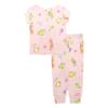 Disney girls 2-piece Snug-fit Cotton Holiday Pajama Set, Soft & Cute for Kids, FUN TOGETHER, 5T view 2