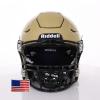 Riddell SpeedFlex Adult Helmet w/Black SF-2BD Facemask + US Flag Decal (Vegas Gold, Small) - Green Gridiron view 2