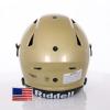 Riddell SpeedFlex Adult Helmet w/Black SF-2BD Facemask + US Flag Decal (Vegas Gold, Small) - Green Gridiron view 4