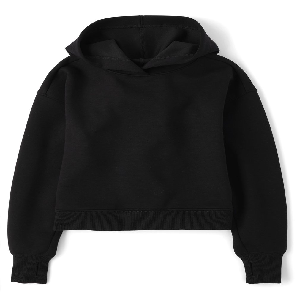 The Children's Place,Girls,Active Long Sleeve Hooded Sweatshirt,Black,X-Large