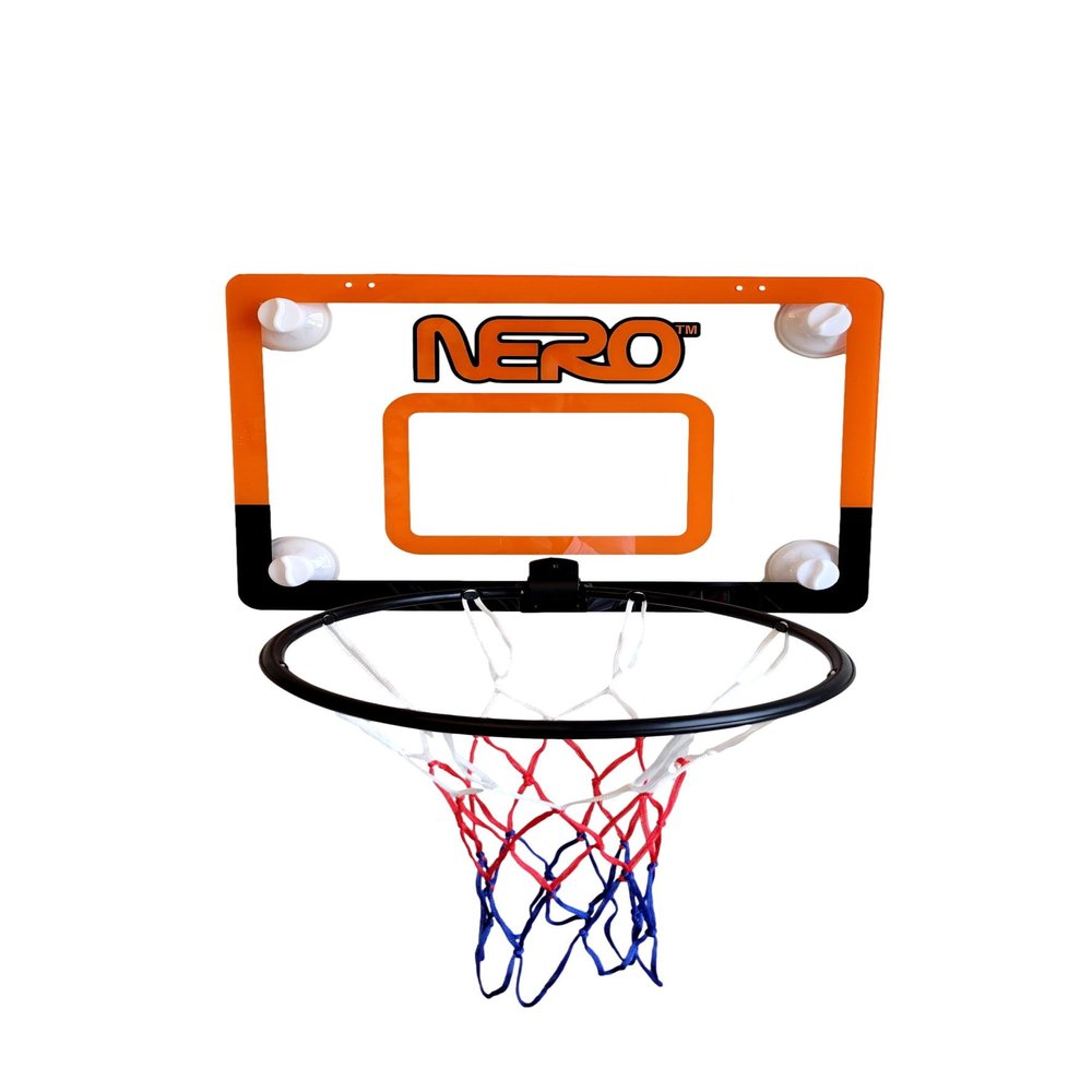 The Incredible B-Ball Hoop for Play Indoors. Durable Indoor Hoop with 3 Safe Options to Install! Hooks, Adhesives Or Suctions. for Your Door, Or Anywhere On The Wall. Easy to Assemble. 14.2"X20.5"