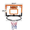 The Incredible B-Ball Hoop for Play Indoors. Durable Indoor Hoop with 3 Safe Options to Install! Hooks, Adhesives Or Suctions. for Your Door, Or Anywhere On The Wall. Easy to Assemble. 14.2"X20.5" view 2
