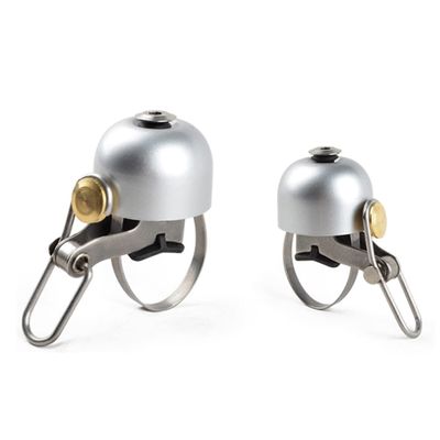 GANAZONO 1piece Bike Cycling Retro Bell Loud Sound Handlebar Bell for Mountain and Road Bikes Easy to Install Silver Bicycle Horn for Handlebar Types