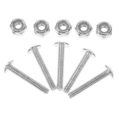 Milisten 12pcs Table Football Screws Soccer Balls Gaming Desk Gaming Table Hardware Football Machine Screws Fixing Screws Foosball Table Supply Nut Replace Galvanized Iron, 2.70X0.90X0.30CM, Silver