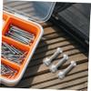 Milisten 12pcs Table Football Screws Soccer Balls Gaming Desk Gaming Table Hardware Football Machine Screws Fixing Screws Foosball Table Supply Nut Replace Galvanized Iron, 2.70X0.90X0.30CM, Silver view 3