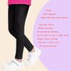 Girls' Leggings 3-Pack Cotton Basic Toddlers and Kids Leggings - Ultra-Soft Modal Cotton Leggings for Active Wear (US, Age, 10 Years, 12 Years, Black/Navy/Grey) view 2