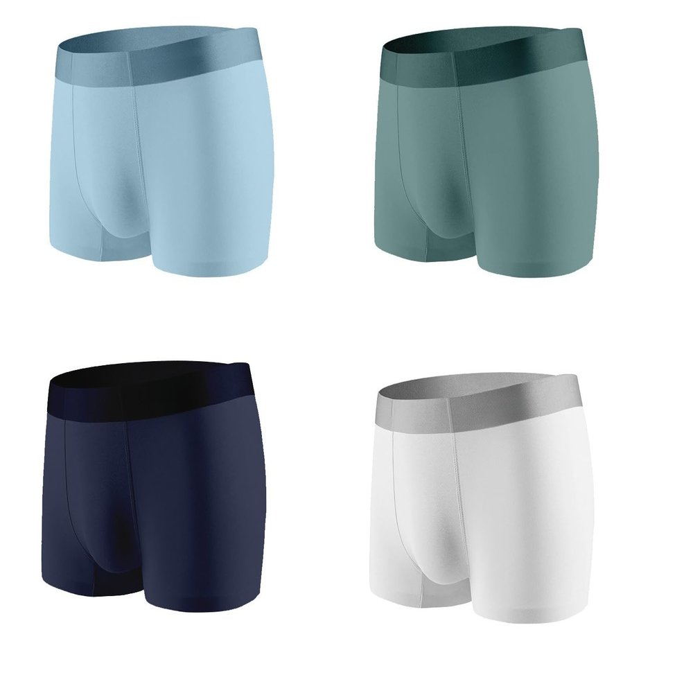 ABC Indus Men's Underwear Boxer Briefs Soft, Breathable and stretchable Trunks (US, Alpha, Large, Regular, Regular, 4, Multicolor)
