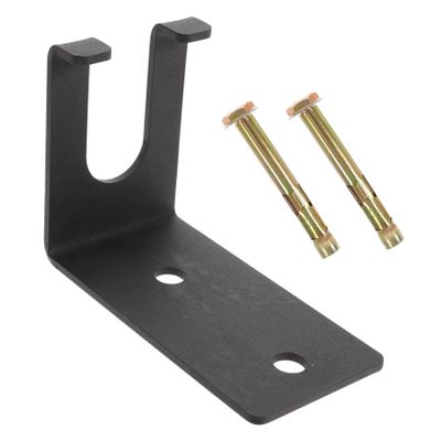 Milisten 1 Set Barbell Storage Rack Monopods & Barbell Accessories Barbell Rod Racks Household Barbell Rod Macebell Anti Glare Lamp Shade Wall Fitness Fall to The Ground Steel Hammer, Black