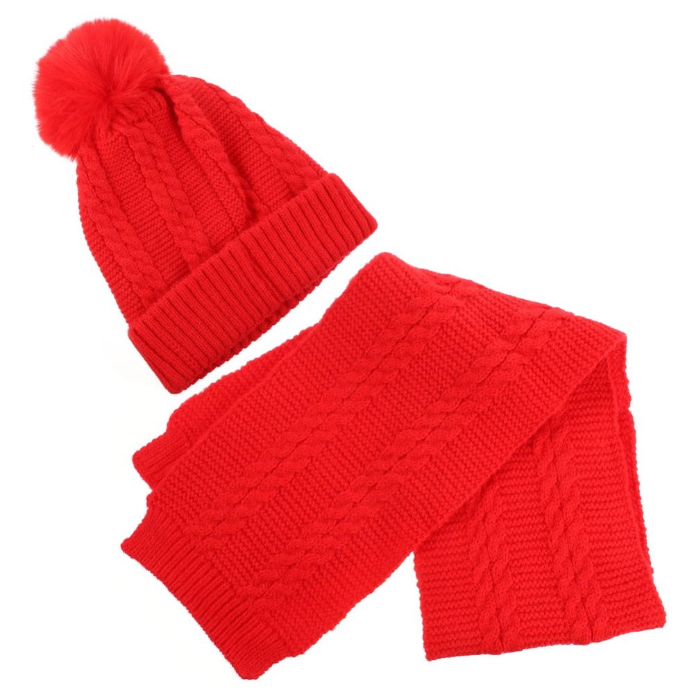 LIFKOME Merino Boys and Girls Hat Scarf Winter Knit Beanie Scarf Boys and Girls and Hat