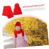 LIFKOME Merino Boys and Girls Hat Scarf Winter Knit Beanie Scarf Boys and Girls and Hat view 2