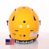 Riddell SpeedFlex Adult Helmet w/Black SF-2BD Facemask + US Flag Decal (GB Gold, Large) - Green Gridiron view 4