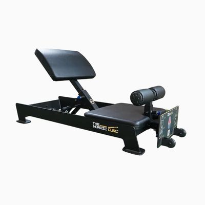 Ab Coaster The Nordic Curl - Ergonomic Hamstring and Glute Strength Training Machine, Adjustable Chest Pad, Safe and Effective Workout, Commercial Grade Equipment, Black
