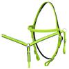 HILASON Western Horse Biothane Leather Headstall Breast Collar Rein Lime Green | Split Reins Tack Set