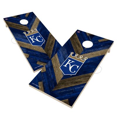 Kansas Pro Corn Hole Boards, 2x4 Regulation Corn Hole Board Set, Officially Licensed Cornhole Boards, Comes with (2) Boards, (8) Bags, (1) Carry Case & LED Hole Lights