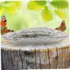 balacoo Outdoor Butterfly Feeder Durable Ceramic Water Dish for Birds and Butterflies Large Capacity Puddler for Garden Decor Easy to Clean Natural Material view 4