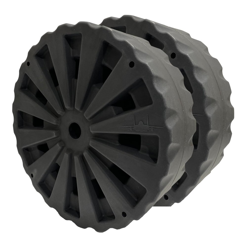 Eagle Wheel 24" Premium Heavy-Duty Dock Wheel, 2,000 lb Capacity Load, 1.98 in. Axle Diameter, 24 in Plastic Dock wheel (Two Wheels)
