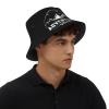 Adventure Awaits Bucket Hat for Women Men Bucket Hats Summer Sun Hats Beach Travel Fishing Golf Cap Black view 3