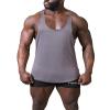 Jed North Pro Bodybuilding Workout Stringer Gym Tank Top Singlet Racerback,PremiumDarkGray,Medium view 1
