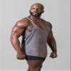 Jed North Pro Bodybuilding Workout Stringer Gym Tank Top Singlet Racerback,PremiumDarkGray,Medium view 4