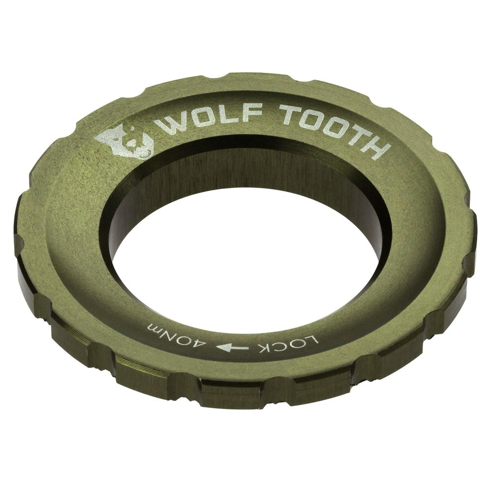 Wolf Tooth Centerlock Rotor Lockring Raw Silver