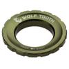 Wolf Tooth Centerlock Rotor Lockring Raw Silver view 1