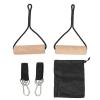 ZIZEV Wooden Gymnastics Rings, 440lb Capacity Muscle Group Building Pull Up Handle Strength Trainer for Home Outdoor Exercise view 1