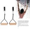 ZIZEV Wooden Gymnastics Rings, 440lb Capacity Muscle Group Building Pull Up Handle Strength Trainer for Home Outdoor Exercise view 4