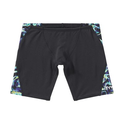 TYR Boys' Blade Splice Durafast Elite Jammer Swimsuit, Green/Energia, 22
