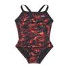 TYR Durafast Elite Diamondfit One Piece Girls' Swimsuit - Athletic Training and Competition Swimwear - Resists Chlorine - 22, Red/Energia view 1