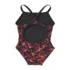 TYR Durafast Elite Diamondfit One Piece Girls' Swimsuit - Athletic Training and Competition Swimwear - Resists Chlorine - 22, Red/Energia view 2