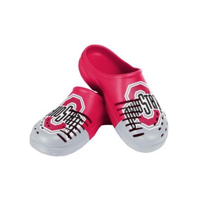 FOCO Men's NCAA Colorblock Big Logo Clog, Ohio State Buckeyes, Large